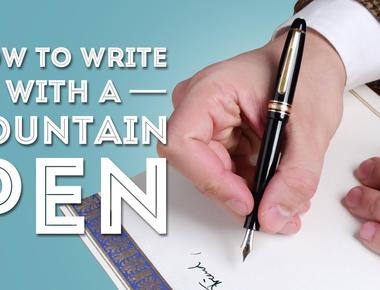 How To Write A Pen