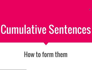 What Is a Cumulative Sentence? Definition &amp; Writing Tips