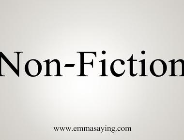 How Do You Spell Nonfiction