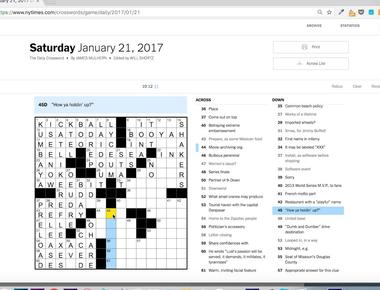 Bits of Fiction - Solving the NYT Crossword Clue